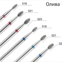 Фреза Алмазная Оливка синяя
